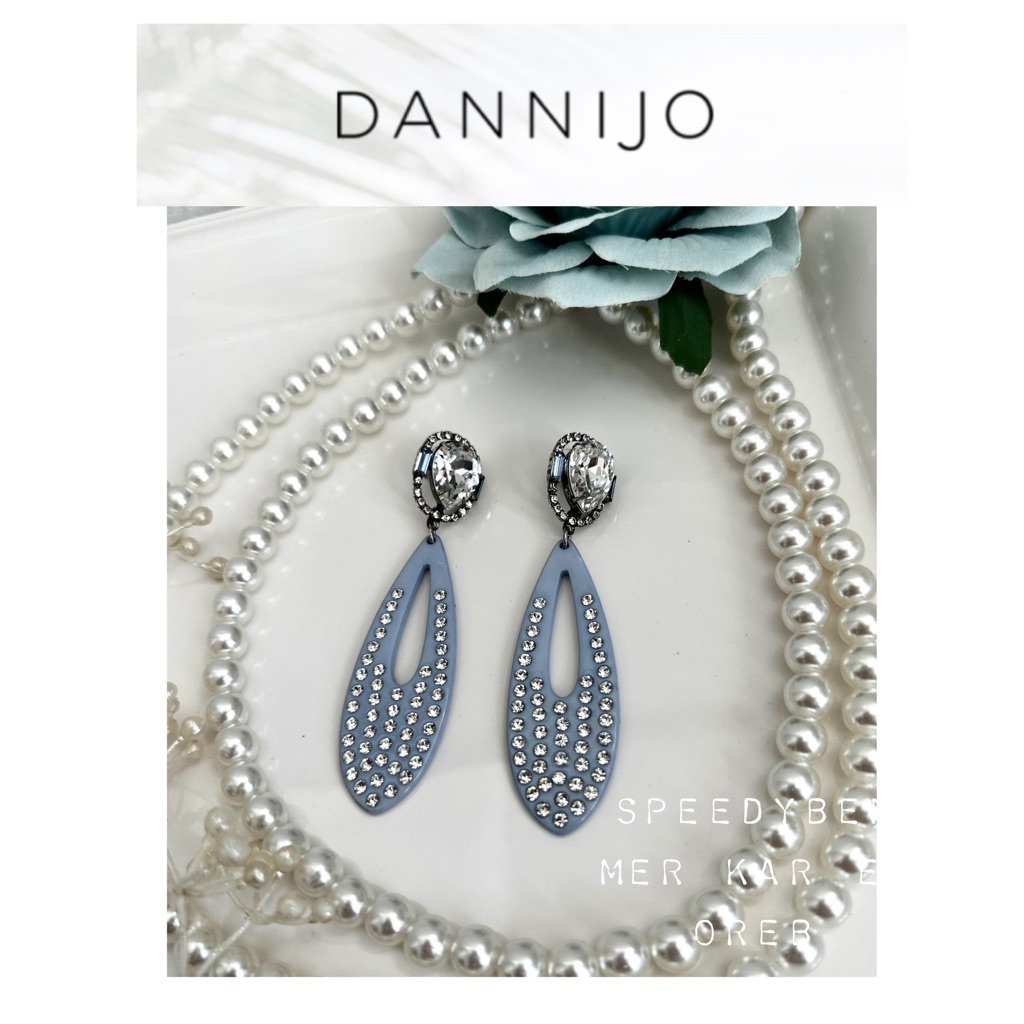 Dannijo Blue Tina Earrings 95$